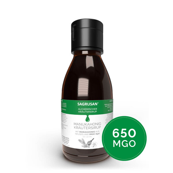 Manukahonig Kr&auml;utersirup 125ml - MGO: 650